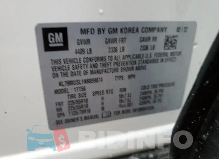 KL79MUSL1NB099074 Photo# 14