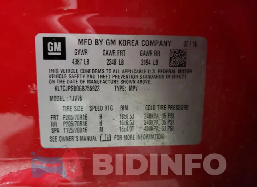 KL7CJPSB0GB755923 Photo# 12