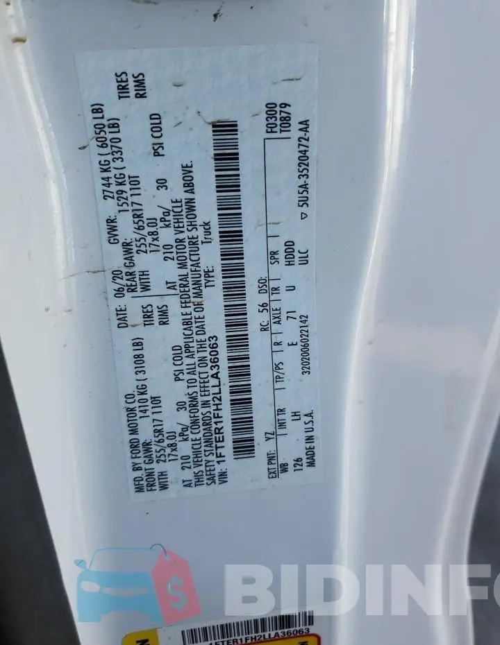 1FTER1FH2LLA36063 Photo# 13