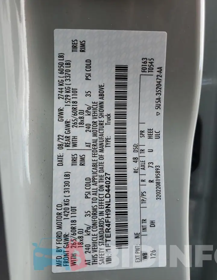 1FTER4FH9NLD44027 Photo# 12