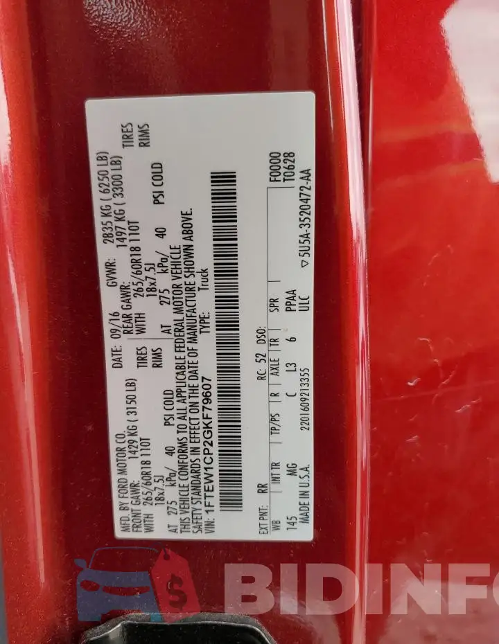 1FTEW1CP2GKF79607 Photo# 12