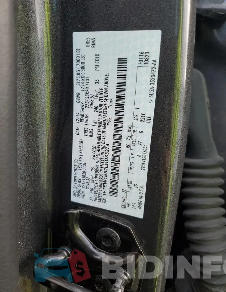 1FTEW1E52LKD33274 Photo# 12