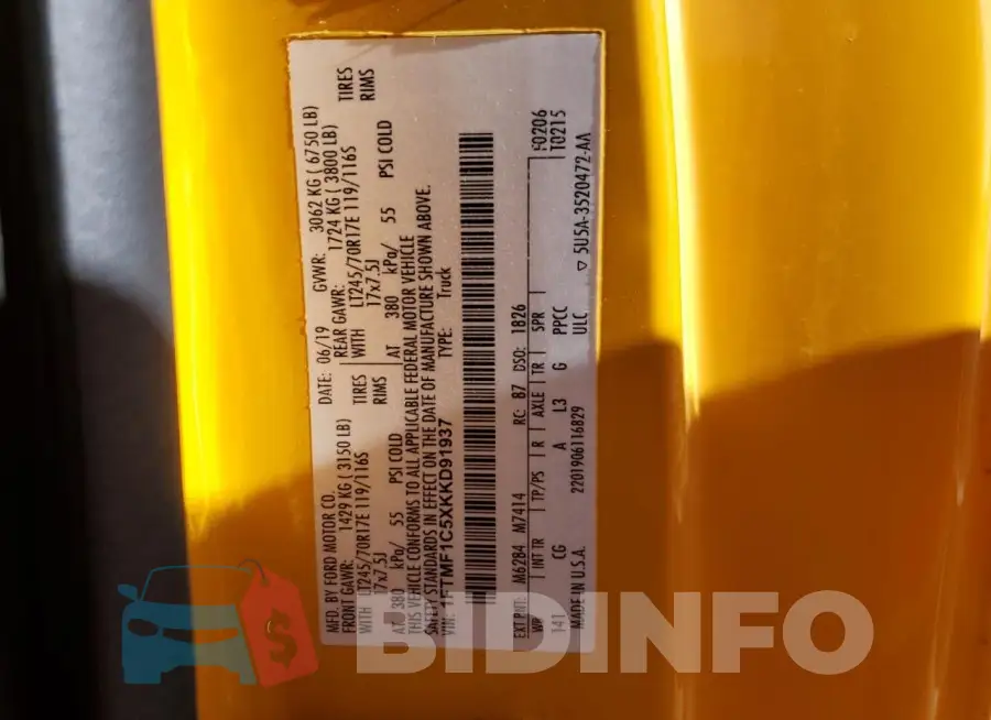 1FTMF1C5XKKD91937 Photo# 13