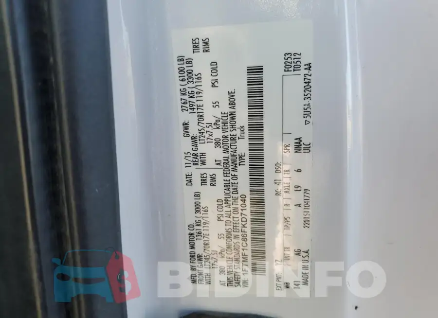 1FTMF1C86FKD71040 Photo# 12
