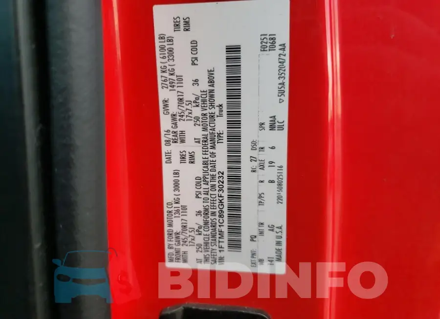 1FTMF1C89GKF30232 Photo# 12