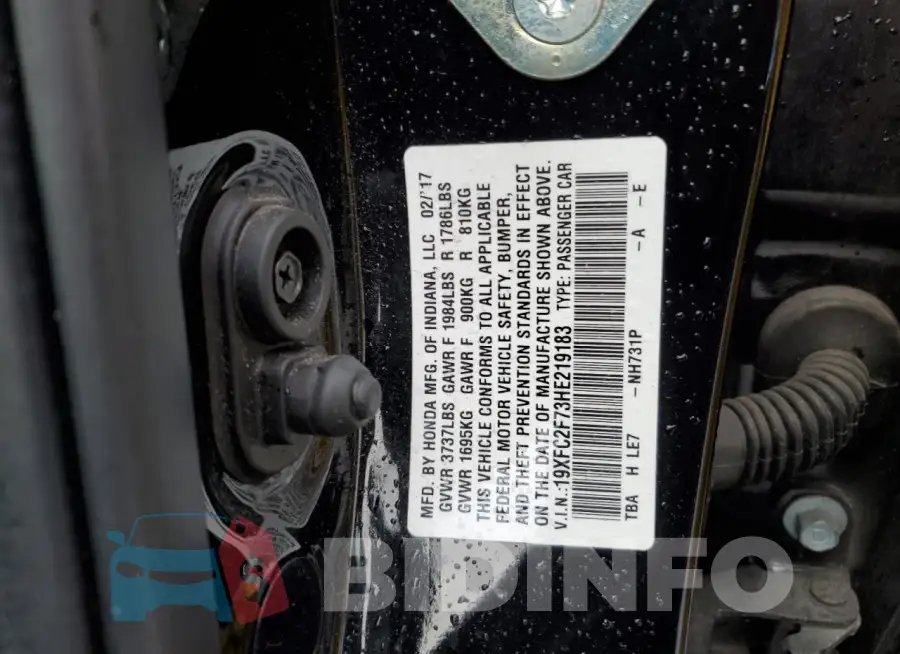 19XFC2F73HE219183 Photo# 13