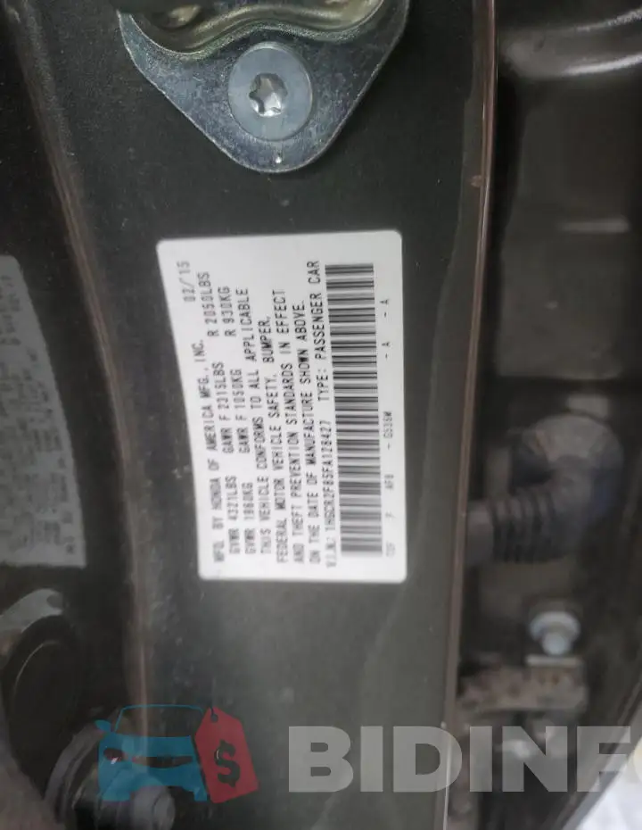 1HGCR2F85FA128427 Photo# 12