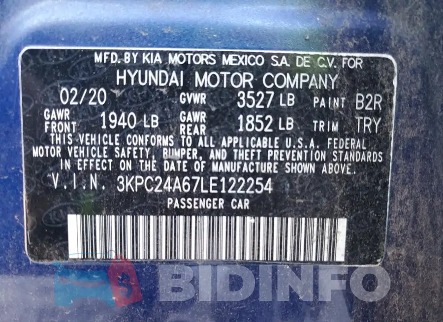 3KPC24A67LE122254 Photo# 12