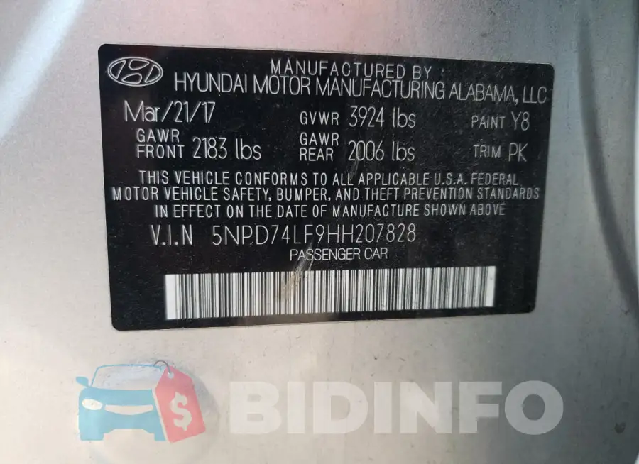 5NPD74LF9HH207828 Photo# 12