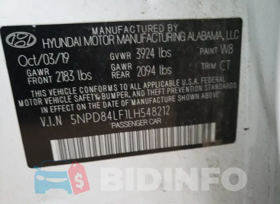5NPD84LF1LH548212 Photo# 12