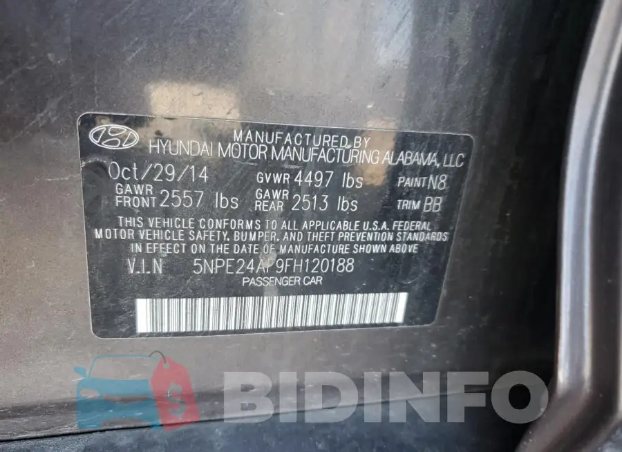 5NPE24AF9FH120188 Photo# 12