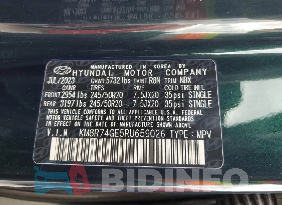 KM8R74GE5RU659026 Photo# 13