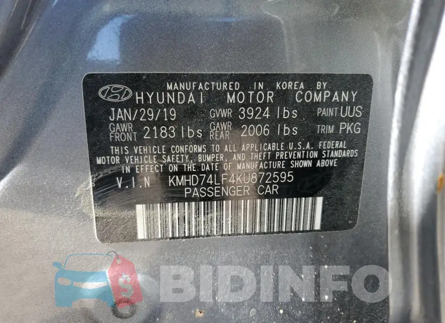 KMHD74LF4KU872595 Photo# 13