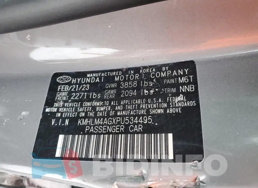 KMHLM4AGXPU534495 Photo# 12