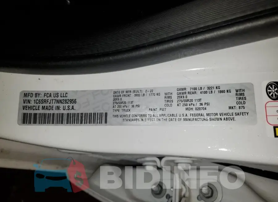 1C6SRFJT7NN282956 Photo# 12