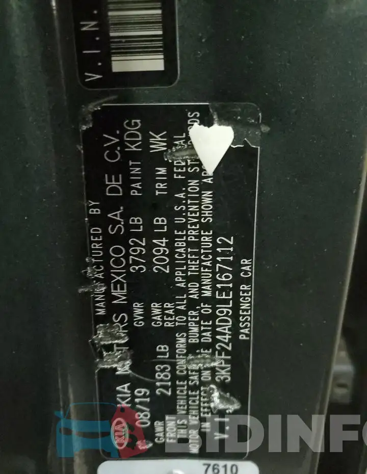 3KPF24AD9LE167112 Photo# 12