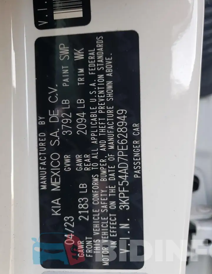 3KPF54AD7PE628949 Photo# 12
