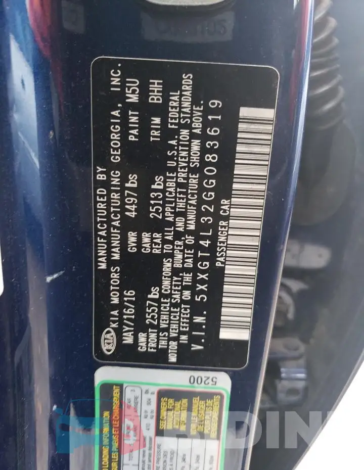 5XXGT4L32GG083619 Photo# 12