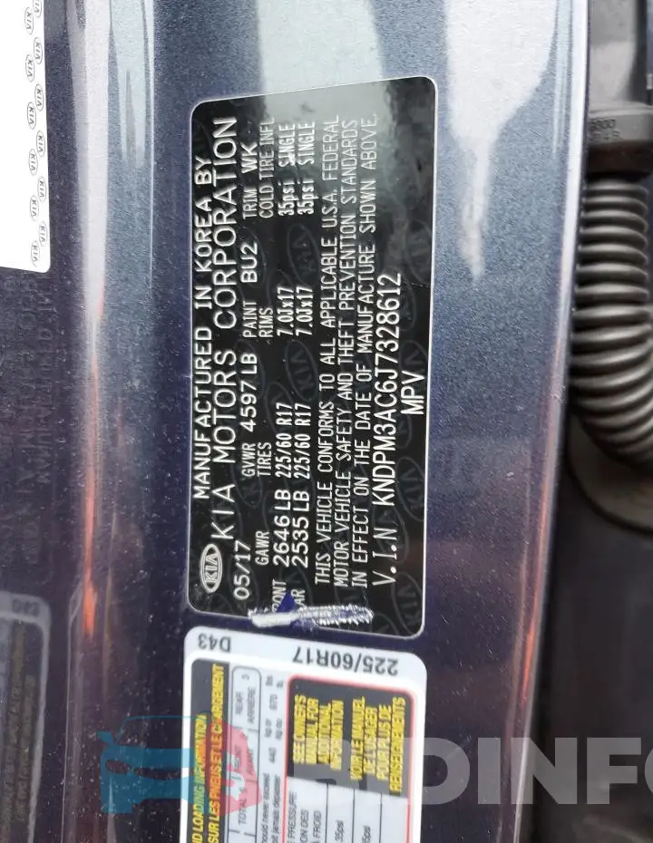 KNDPM3AC6J7328612 Photo# 13