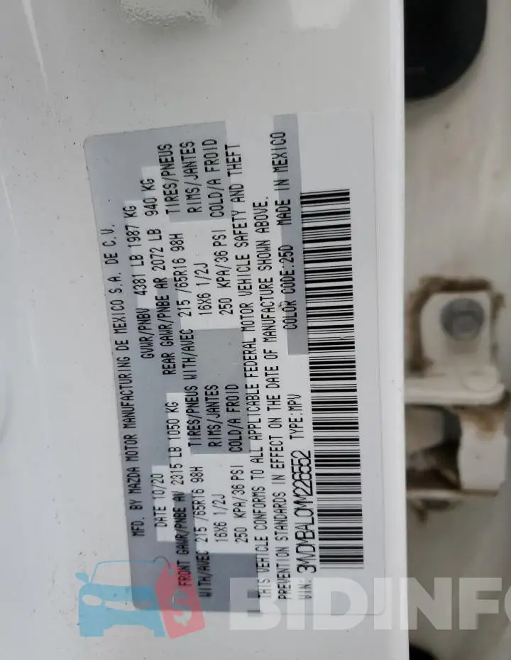 3MVDMBAL0MM226552 Photo# 13