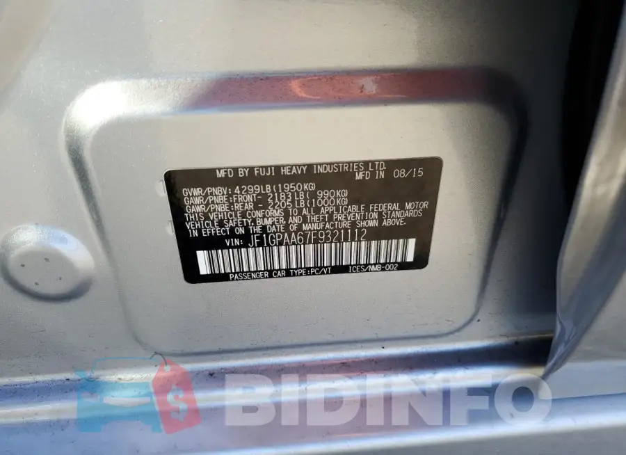 JF1GPAA67F9321112 Photo# 13