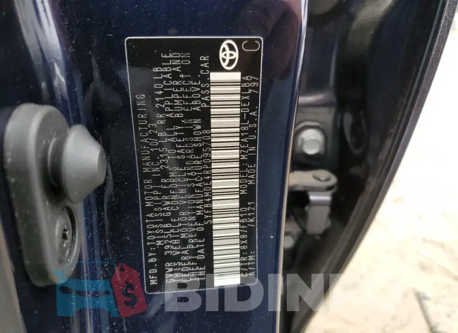 5YFB4MDE4RP095708 Photo# 12