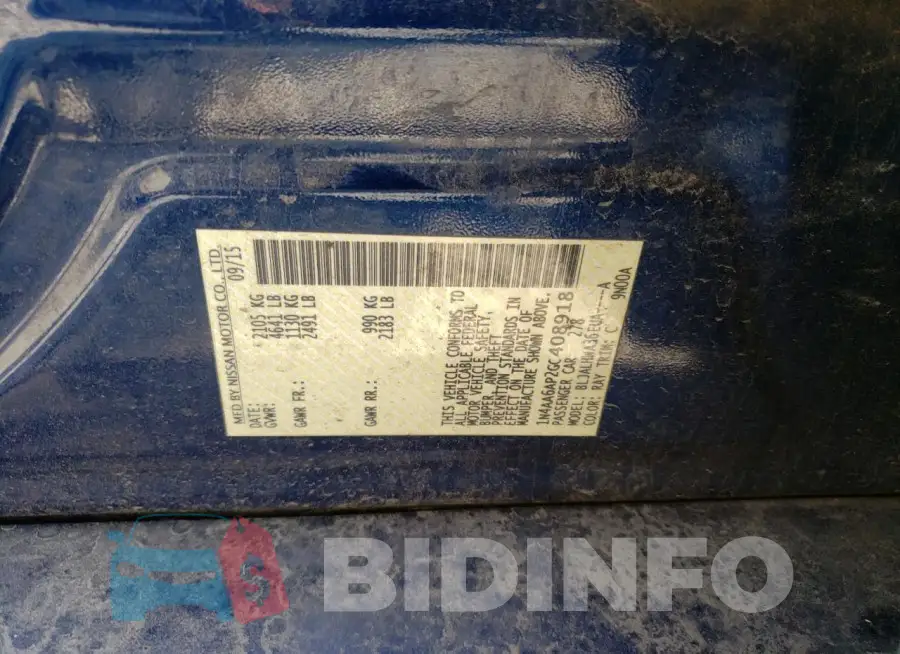 1N4AA6AP2GC408918 Photo# 12