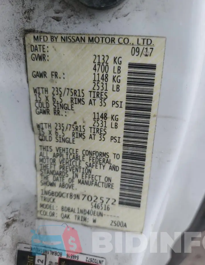 1N6BD0CT8JN702572 Photo# 12