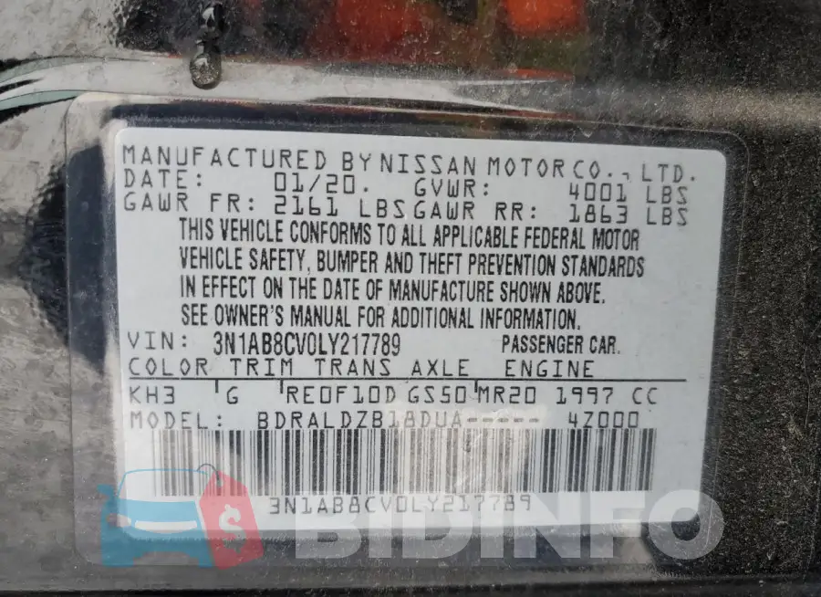 3N1AB8CV0LY217789 Photo# 13