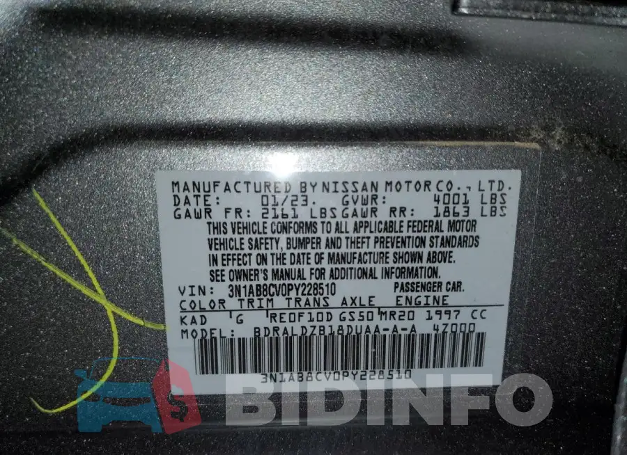 3N1AB8CV0PY228510 Photo# 13