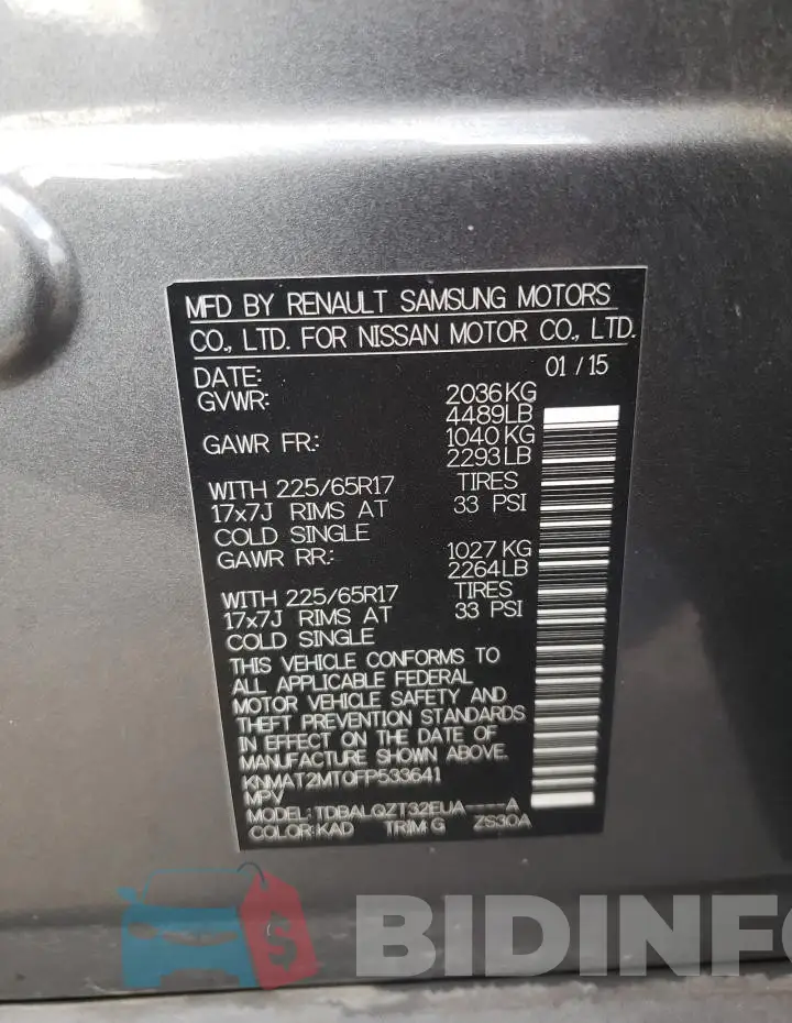 KNMAT2MT0FP533641 Photo# 13