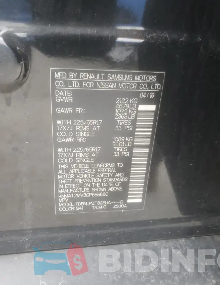KNMAT2MV3GP686680 Photo# 13