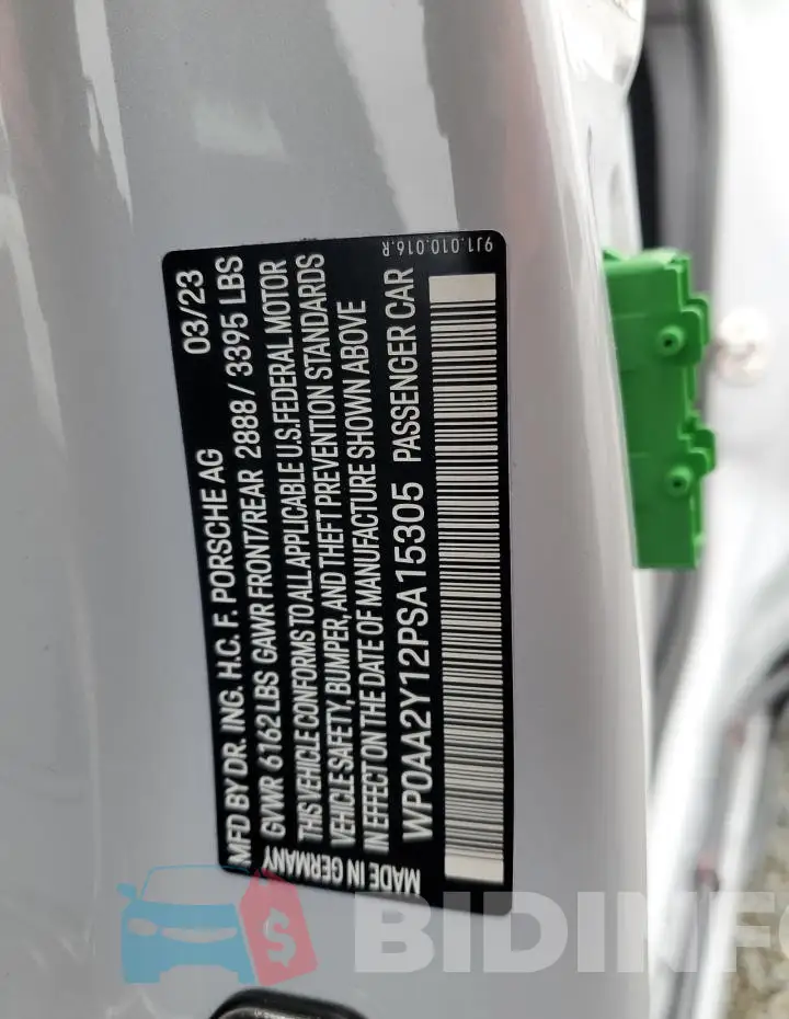 WP0AA2Y12PSA15305 Photo# 13