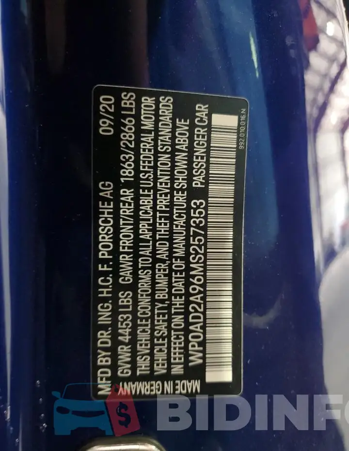 WP0AD2A96MS257353 Photo# 13