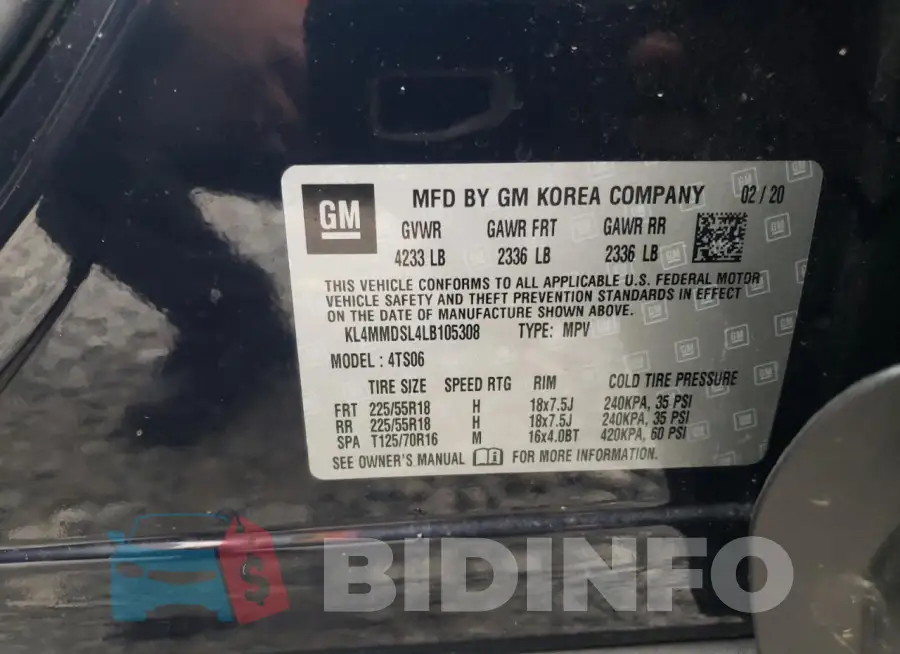 KL4MMDSL4LB105308 Photo# 13