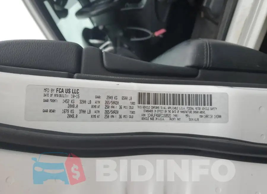 1C4RJFAG6FC159521 Photo# 13