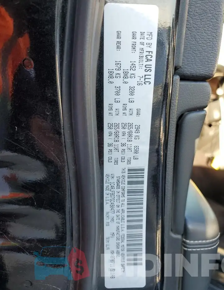 1C4RJFBG7GC490477 Photo# 12