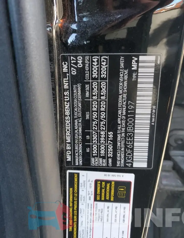 4JGDF6EE3JB001197 Photo# 13
