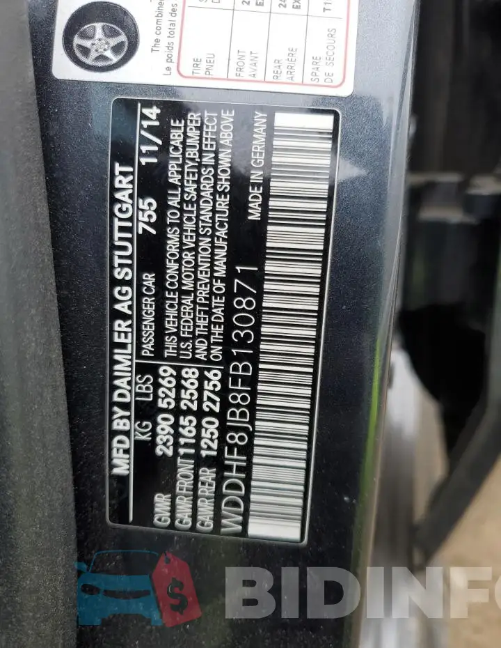 WDDHF8JB8FB130871 Photo# 12