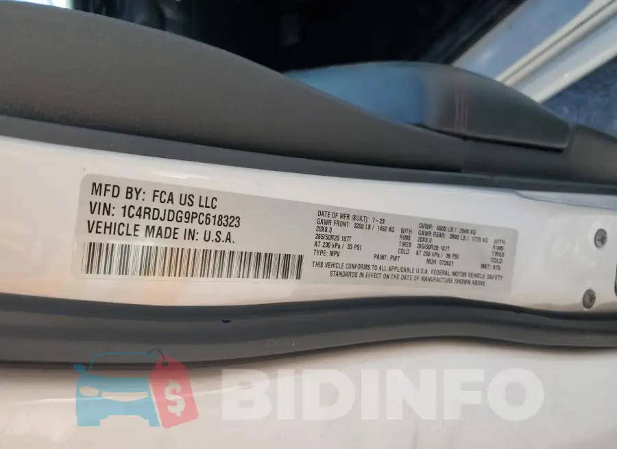 1C4RDJDG9PC618323 Photo# 12