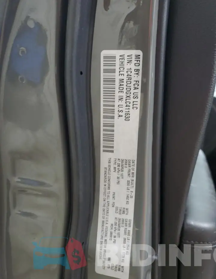 1C4RDJDGXLC411630 Photo# 13