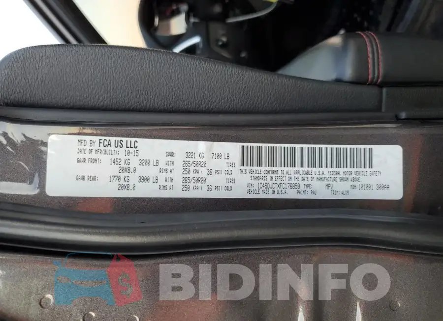 1C4SDJCTXFC176859 Photo# 13