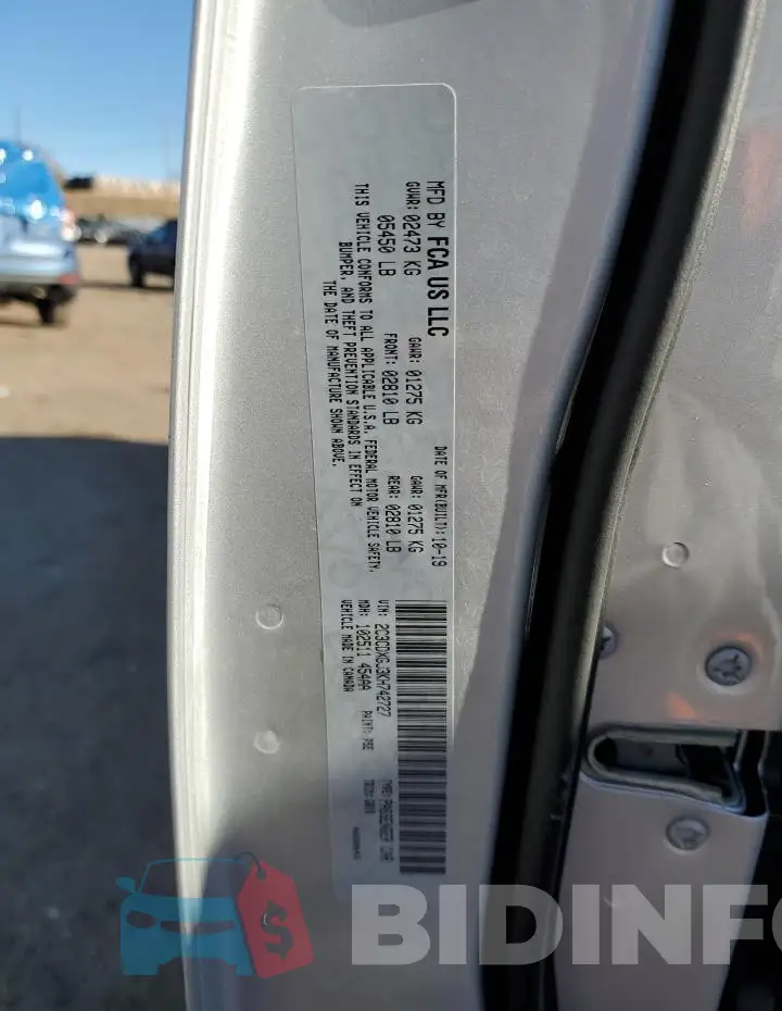2C3CDXGJ3KH742727 Photo# 12
