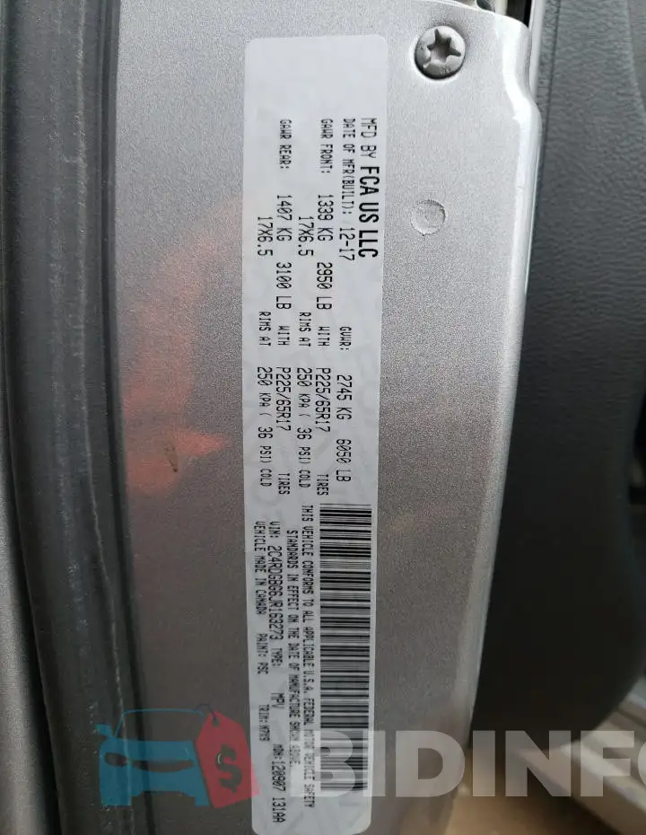 2C4RDGBG6JR163273 Photo# 13