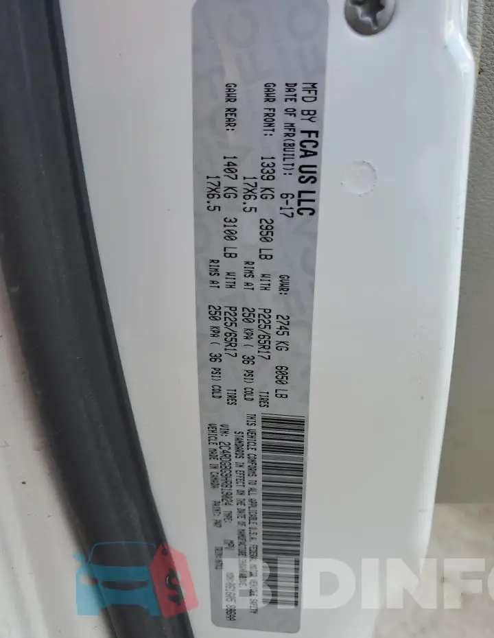 2C4RDGBG9HR819024 Photo# 13