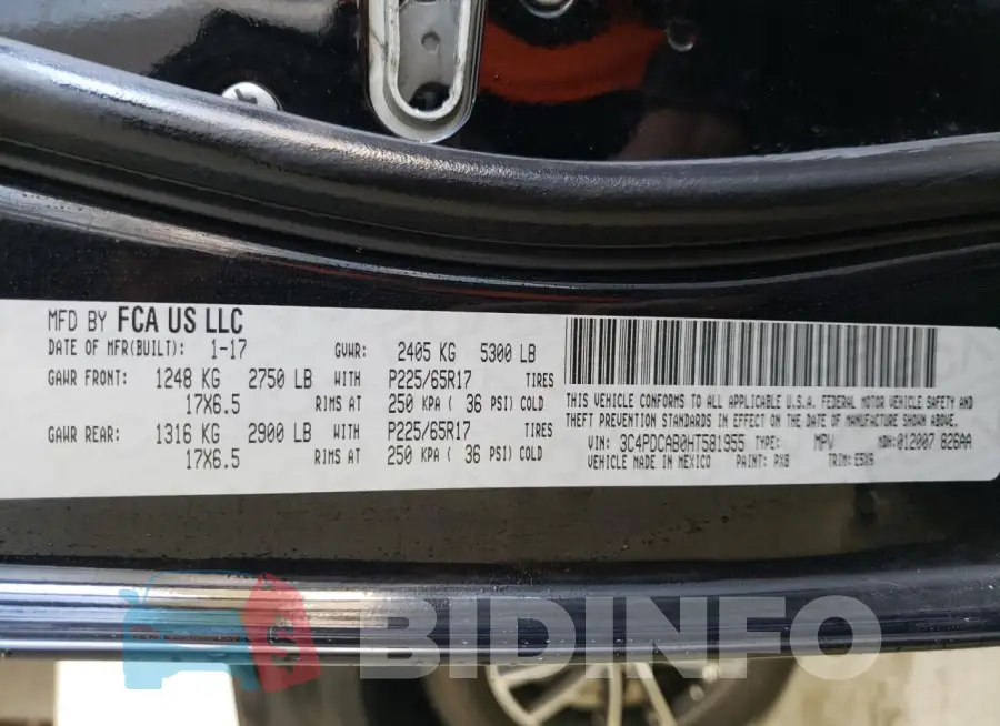 3C4PDCAB0HT581955 Photo# 13