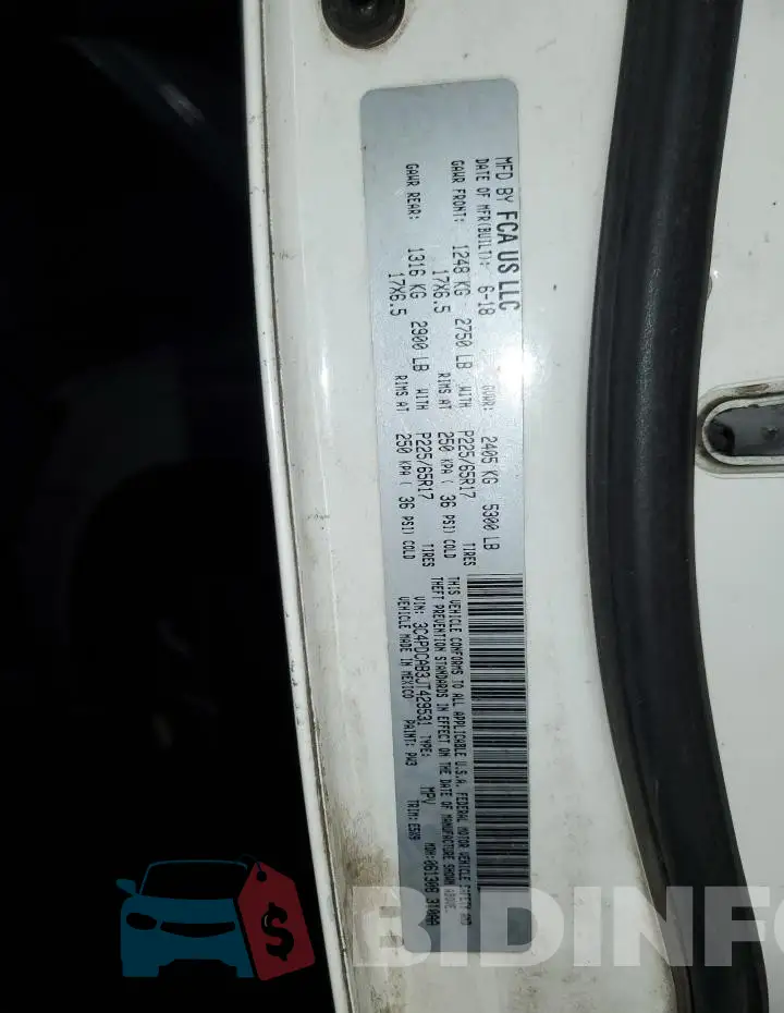 3C4PDCAB3JT429531 Photo# 13
