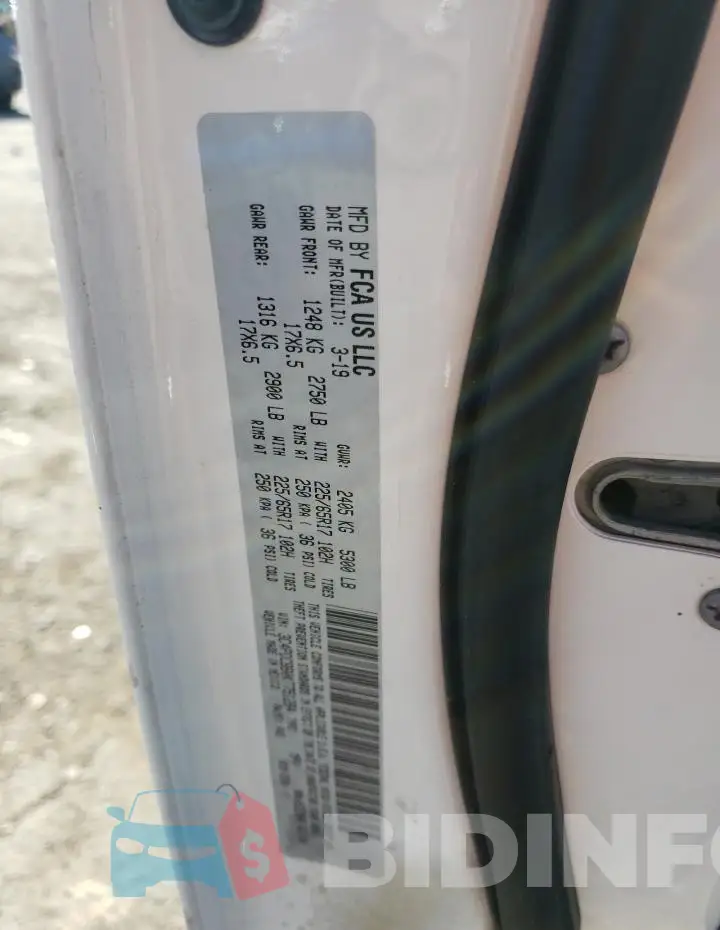 3C4PDCBB0KT751284 Photo# 12