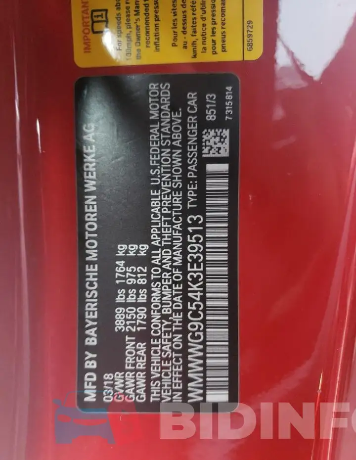 WMWWG9C54K3E39513 Photo# 12