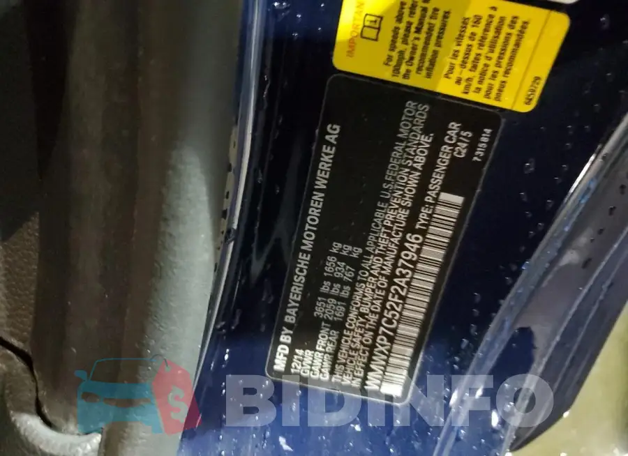 WMWXP7C52F2A37946 Photo# 12